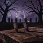 ARETES DE HALLOWEEN DE TERROR CUCHILLO