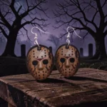 ARETES DE HALLOWEEN DE TERROR MASCARA
