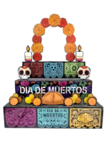 Altar Día de Muertos Color Brilloso Premium MDF
