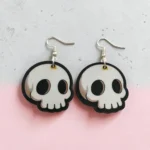 aretes de halloween craneo calaverita