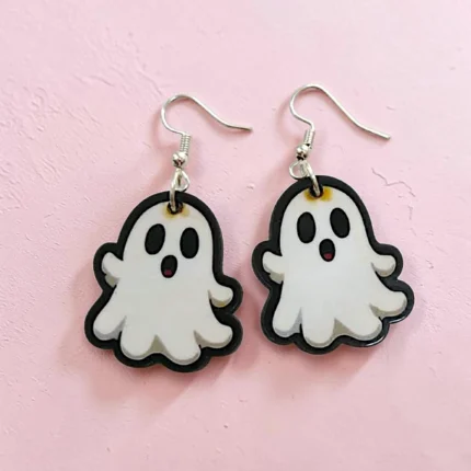 aretes de halloween fantasma modelo 1