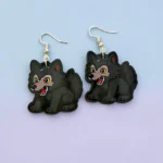 aretes de halloween lobo