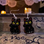 ARETES DÍA DE MUERTOS GATO 1