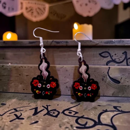 ARETES DÍA DE MUERTOS INCIENSO