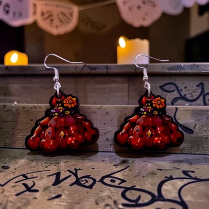 ARETES DÍA DE MUERTOS PAN DE MUERTO 1