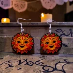 ARETES DÍA DE MUERTOS SOL