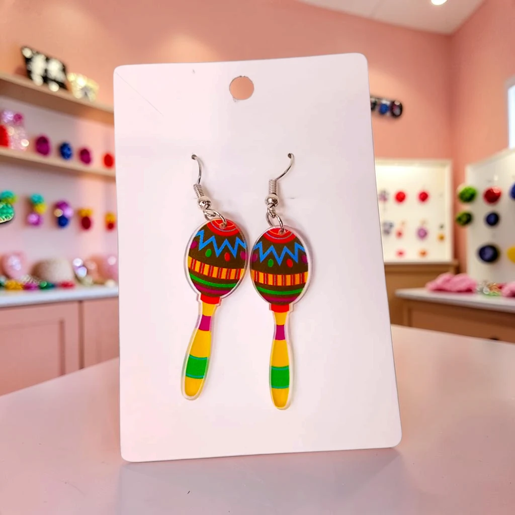 WhatsApp Image 2026-10-10 at 7.49.02 PM (1) ARETES DE DISEÑO MEXA MARACAS 2 - Imagen 1