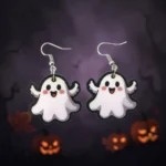 aretes de halloween fantasma alas mdf