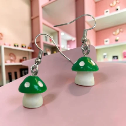 ARETES HONGO VERDE