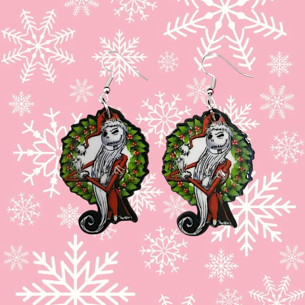 WhatsApp Image 2026-10-26 at 11.45.26 AM (2) ARETES DE NAVIDAD REY DEL HALLOWEEN SANTA CLAUS - Imagen 1