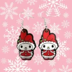 ARETES DE NAVIDAD MY MELODY SNATA CLAUS