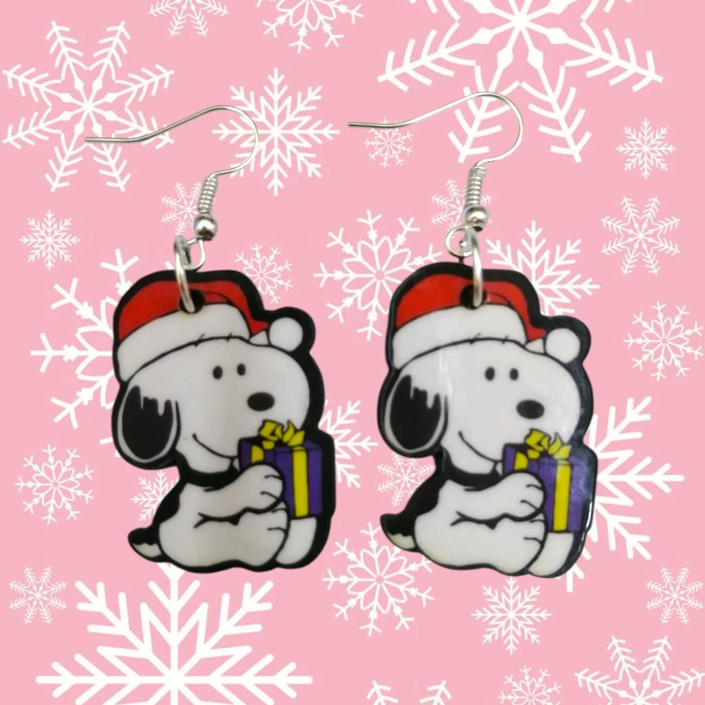 WhatsApp Image 2026-10-26 at 11.45.29 AM (5) ARETES DE NAVIDAD PERRO NAVIDEÑO CORONA SANTA - Imagen 1