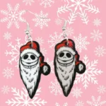 ARETES DE NAVIDAD ESQUELETO NAVIDEÑO