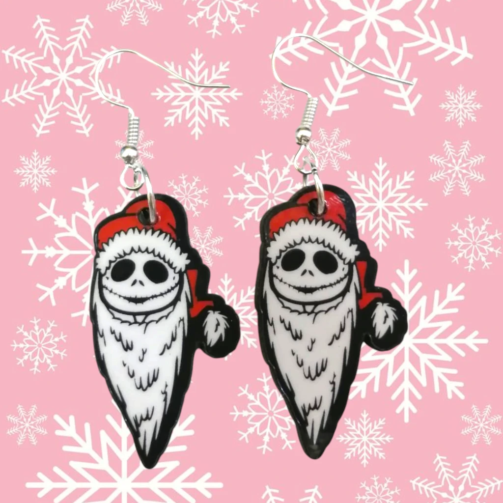 WhatsApp Image 2026-10-26 at 11.45.29 AM (6) ARETES DE NAVIDAD ESQUELETO NAVIDEÑO - Imagen 1