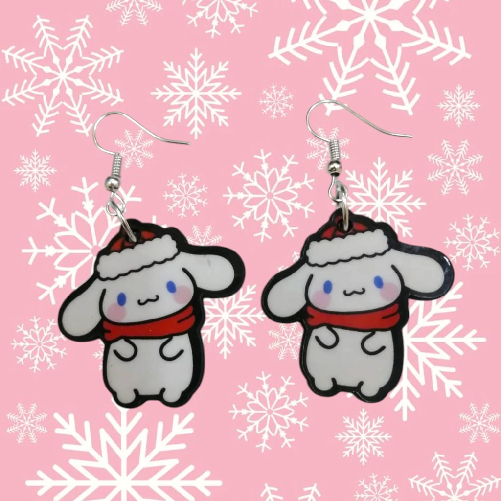 WhatsApp Image 2026-10-26 at 11.45.30 AM (2) ARETES DE NAVIDAD CINAMOROLL NAVIDEÑO - Imagen 1