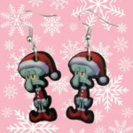 ARETES DE NAVIDAD PULPO NAVIDEÑO