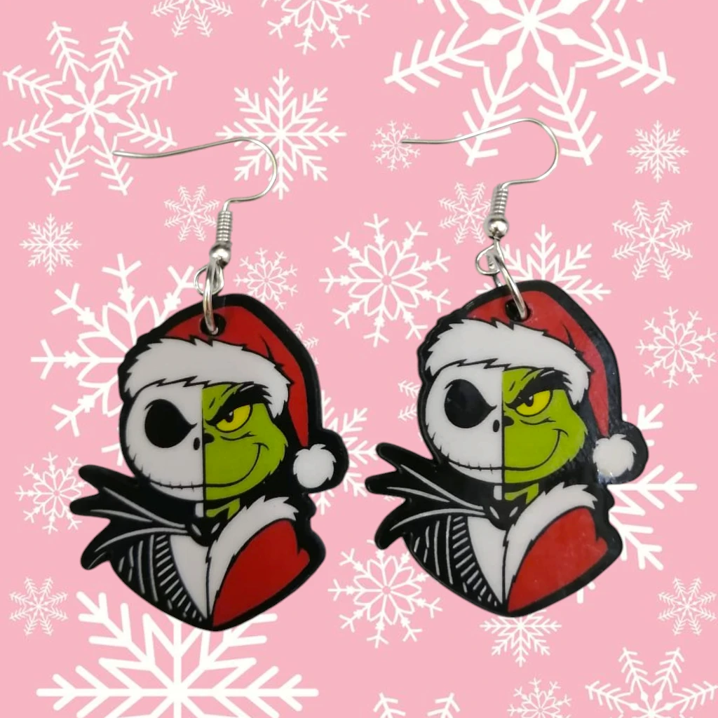 WhatsApp Image 2026-10-26 at 11.45.30 AM (5) ARETES DE NAVIDAD DUO QUIEN Y REY DE HALLOWEEN - Imagen 1