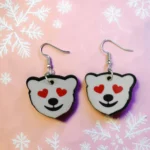 ARETES DE NAVIDAD OSO POLAR ENAMORADO