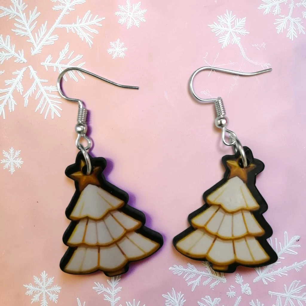 WhatsApp Image 2026-10-26 at 11.45.33 AM (3) ARETES DE NAVIDAD ARBOL BLANCO - Imagen 1