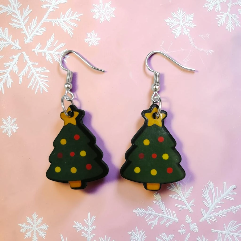 WhatsApp Image 2026-10-26 at 11.45.34 AM (5) ARETES DE NAVIDAD ESFERA VERDE NAVIDEÑA - Imagen 1
