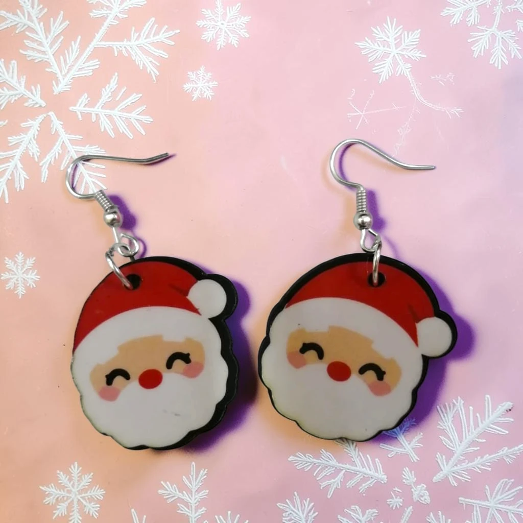 WhatsApp Image 2026-10-26 at 11.45.34 AM (6) ARETES DE NAVIDAD SANTA CLAUS MODELO 1 - Imagen 1