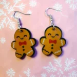 ARETES DE NAVIDAD GALLETA DE GENJIBRE MODELO 1