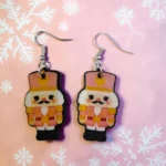ARETES DE NAVIDAD CASCANUECES ROSA